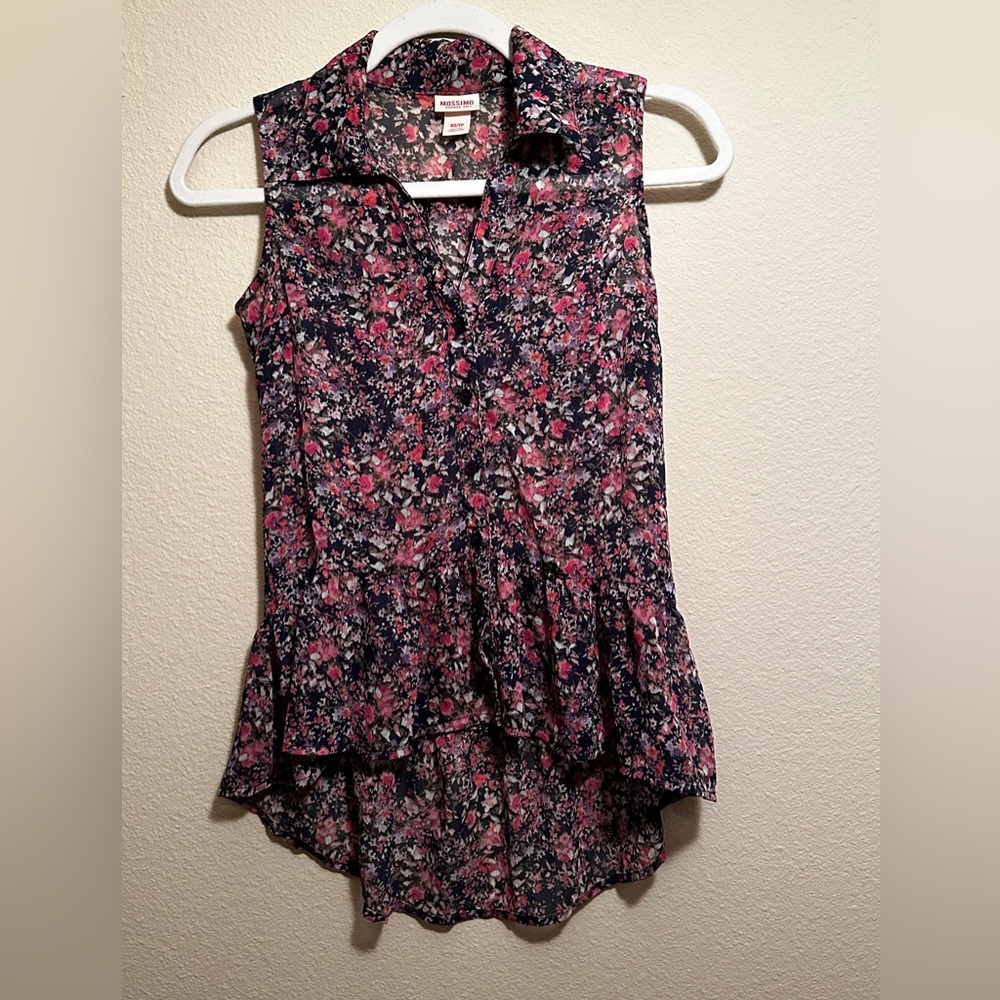 Mossimo Supply Co. Chiffon Button Front Shirt XS
